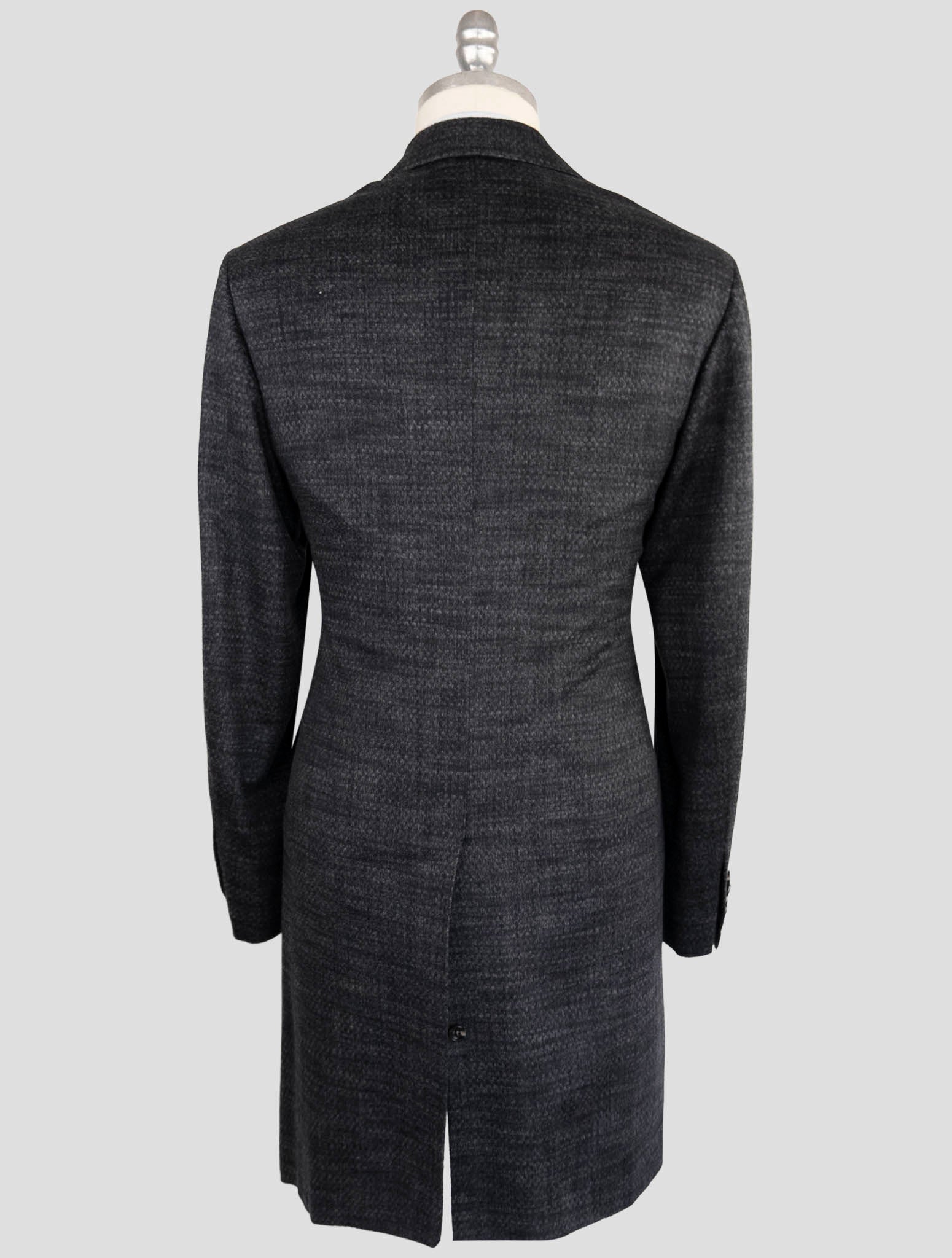 Kiton Dark Gray Cashmere Overcoat