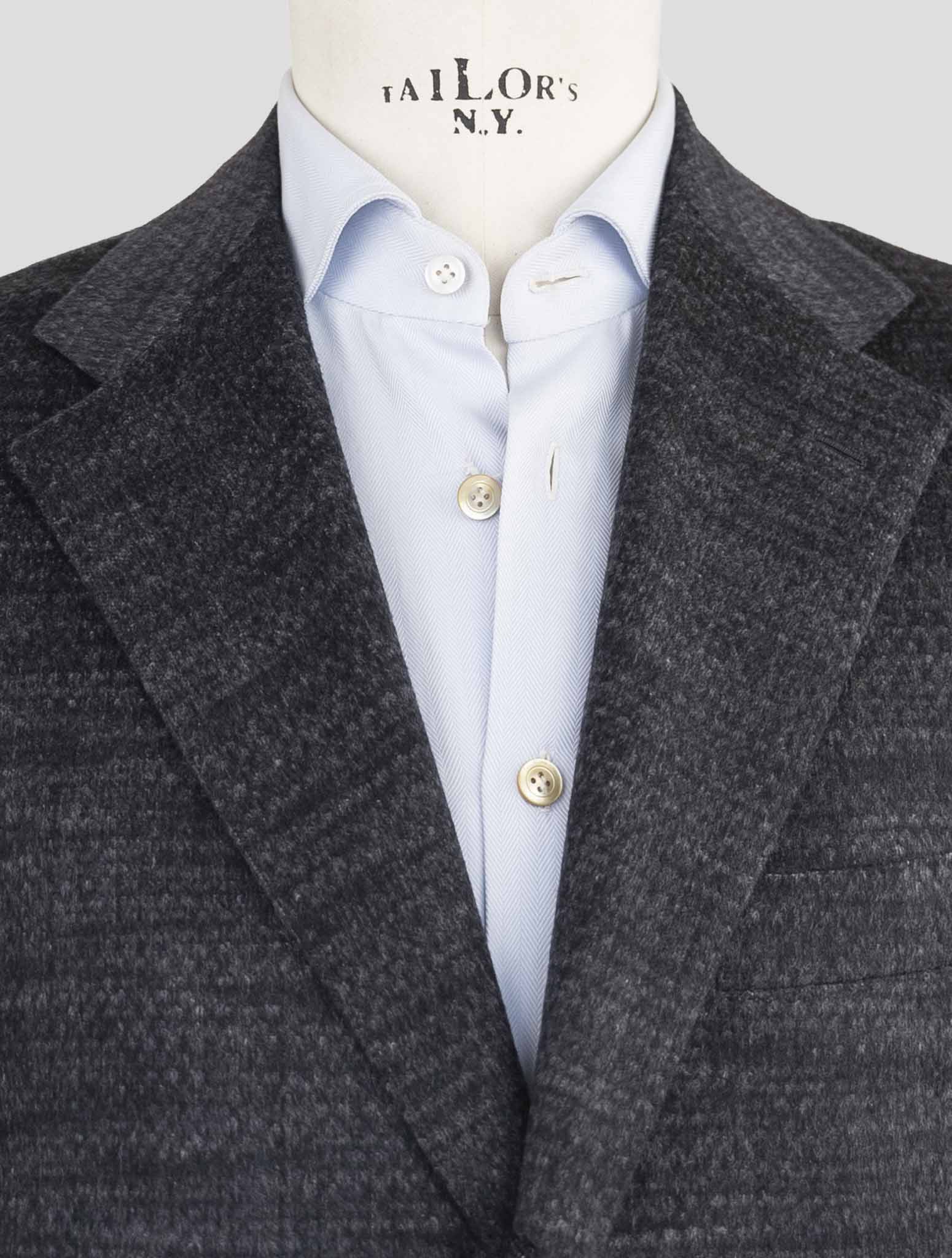 Kiton Dark Gray Cashmere Overcoat