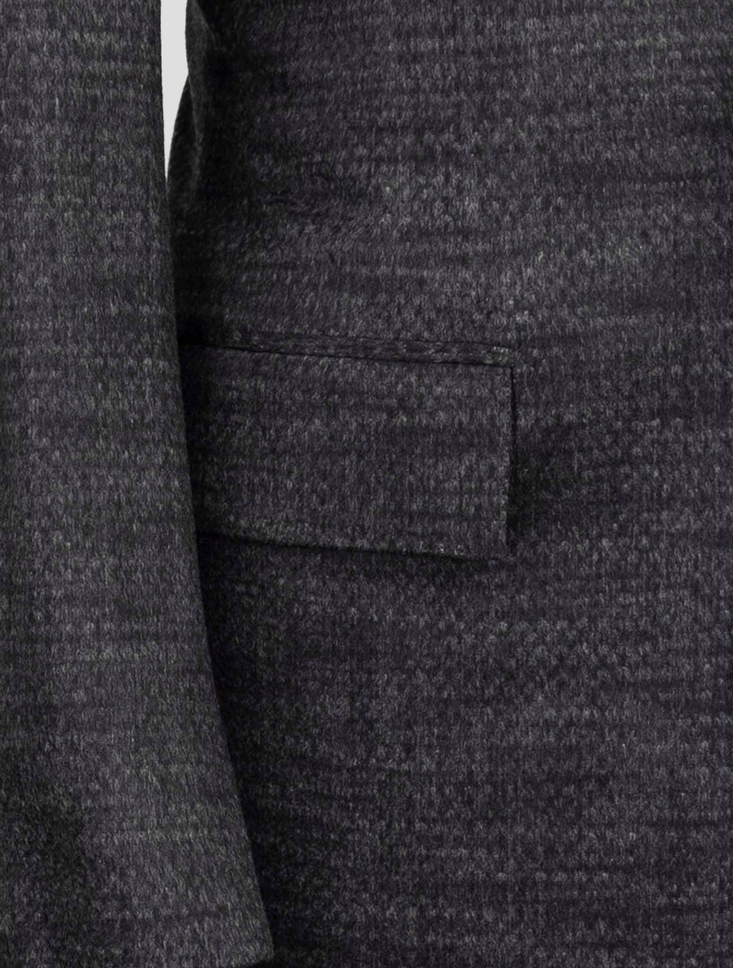 Kiton Dark Gray Cashmere Overcoat