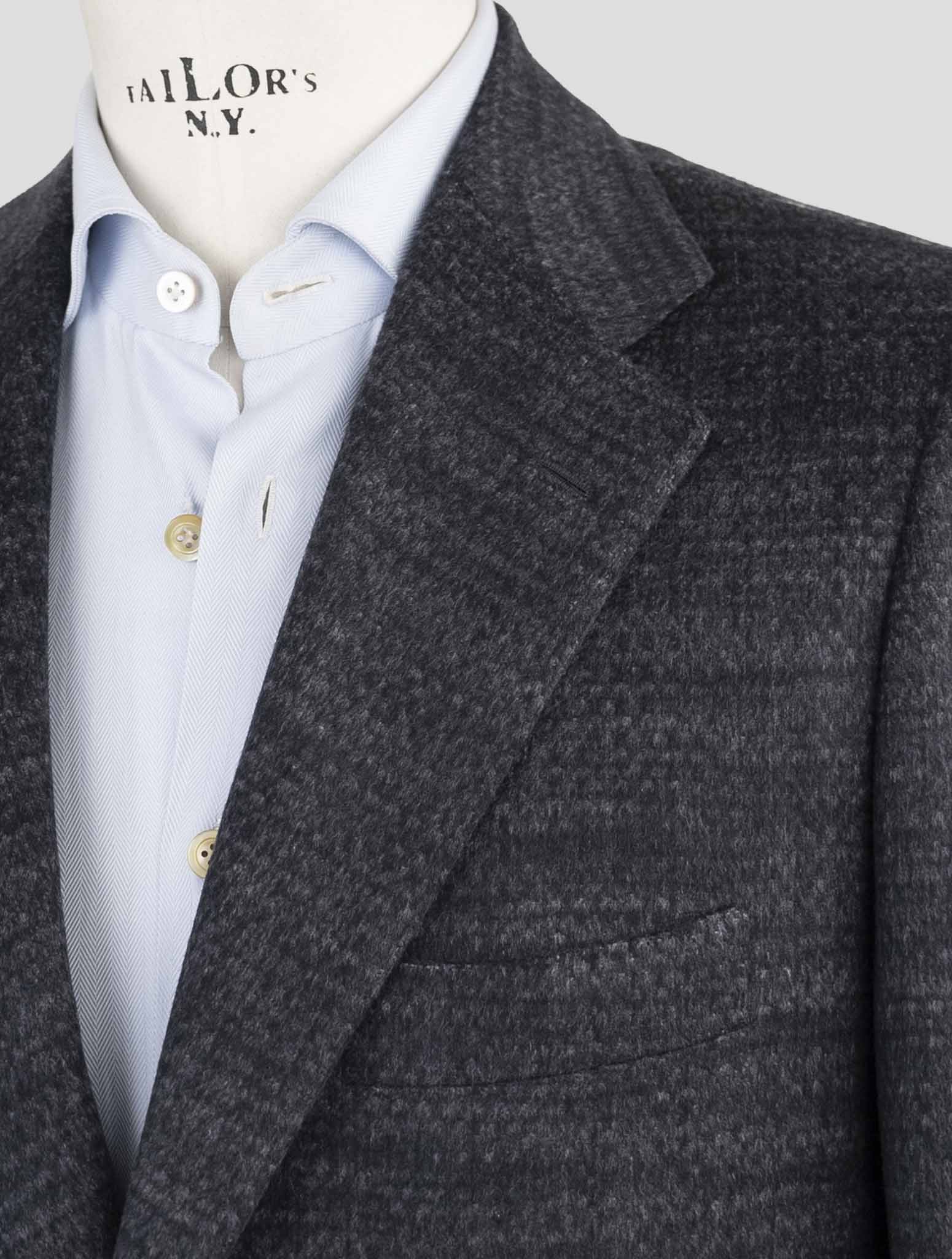 Kiton Dark Gray Cashmere Overcoat