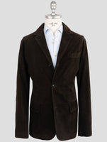 Kiton Brown Leather Suede Overcoat