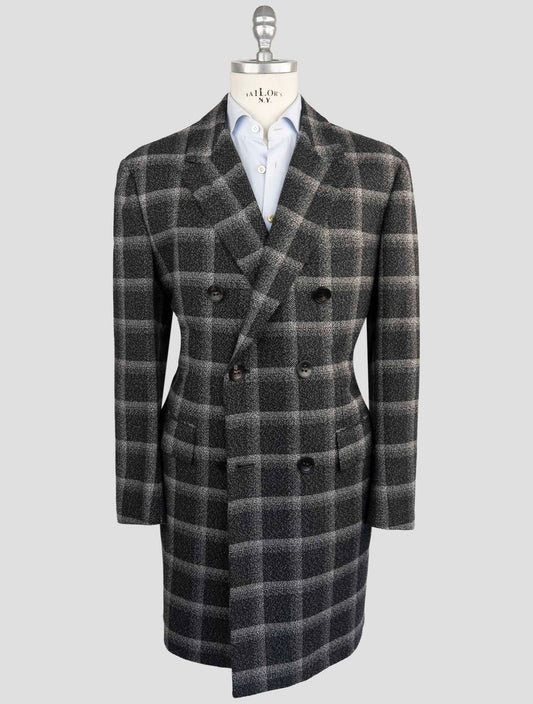 Kiton Dark Gray Cashmere Overcoat