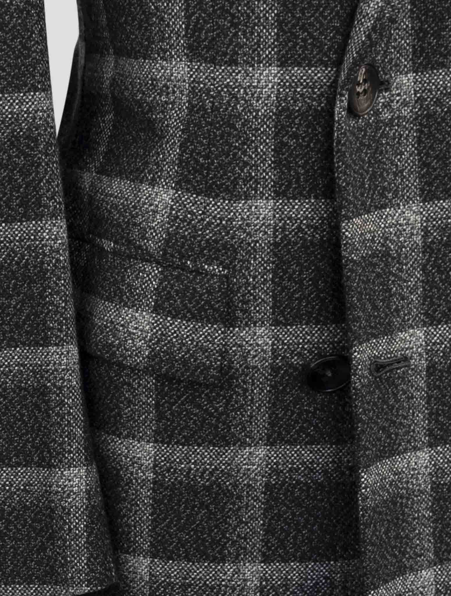 Kiton Dark Gray Cashmere Overcoat