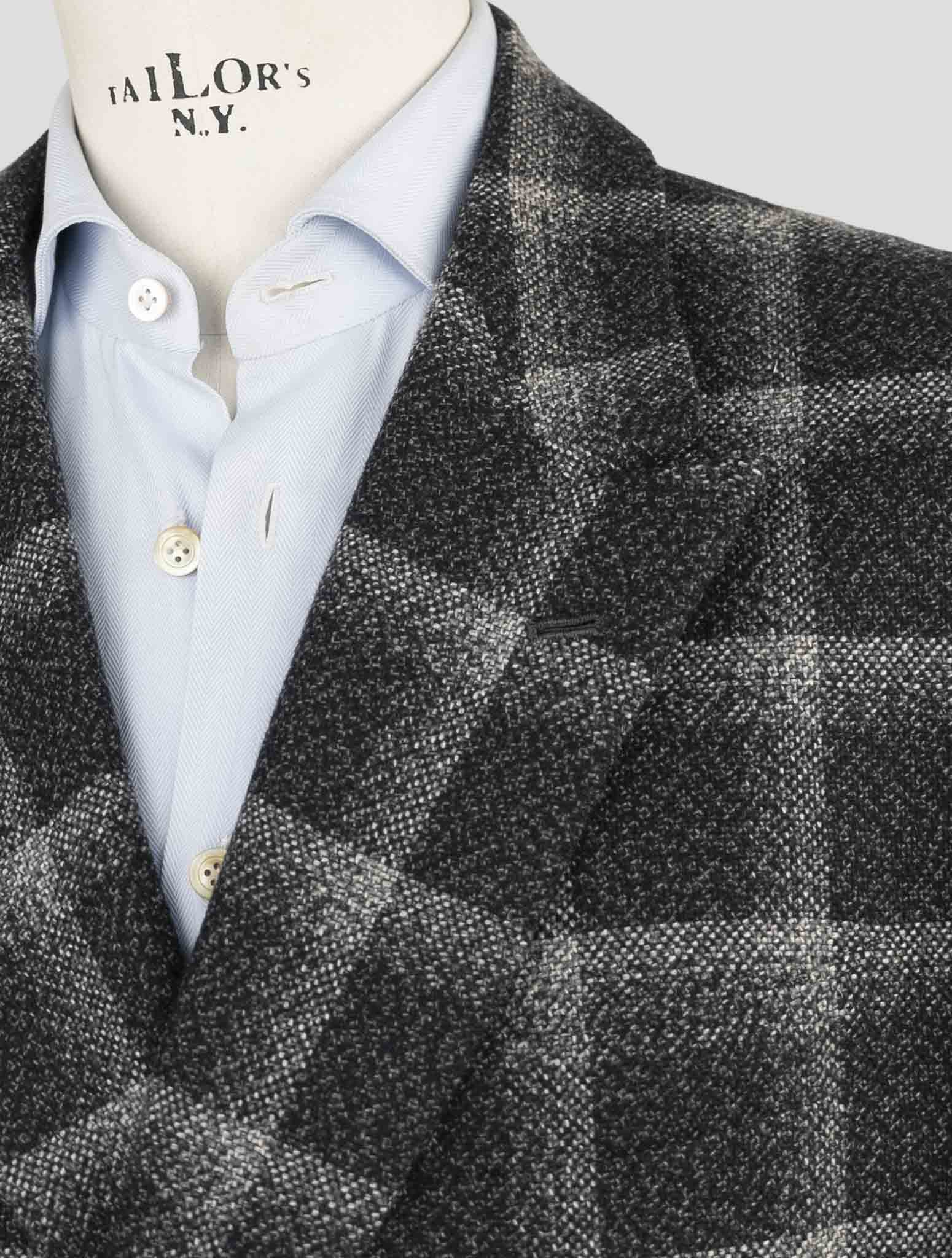 Kiton Dark Gray Cashmere Overcoat