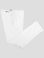 Kiton White Cotton Ea Pants