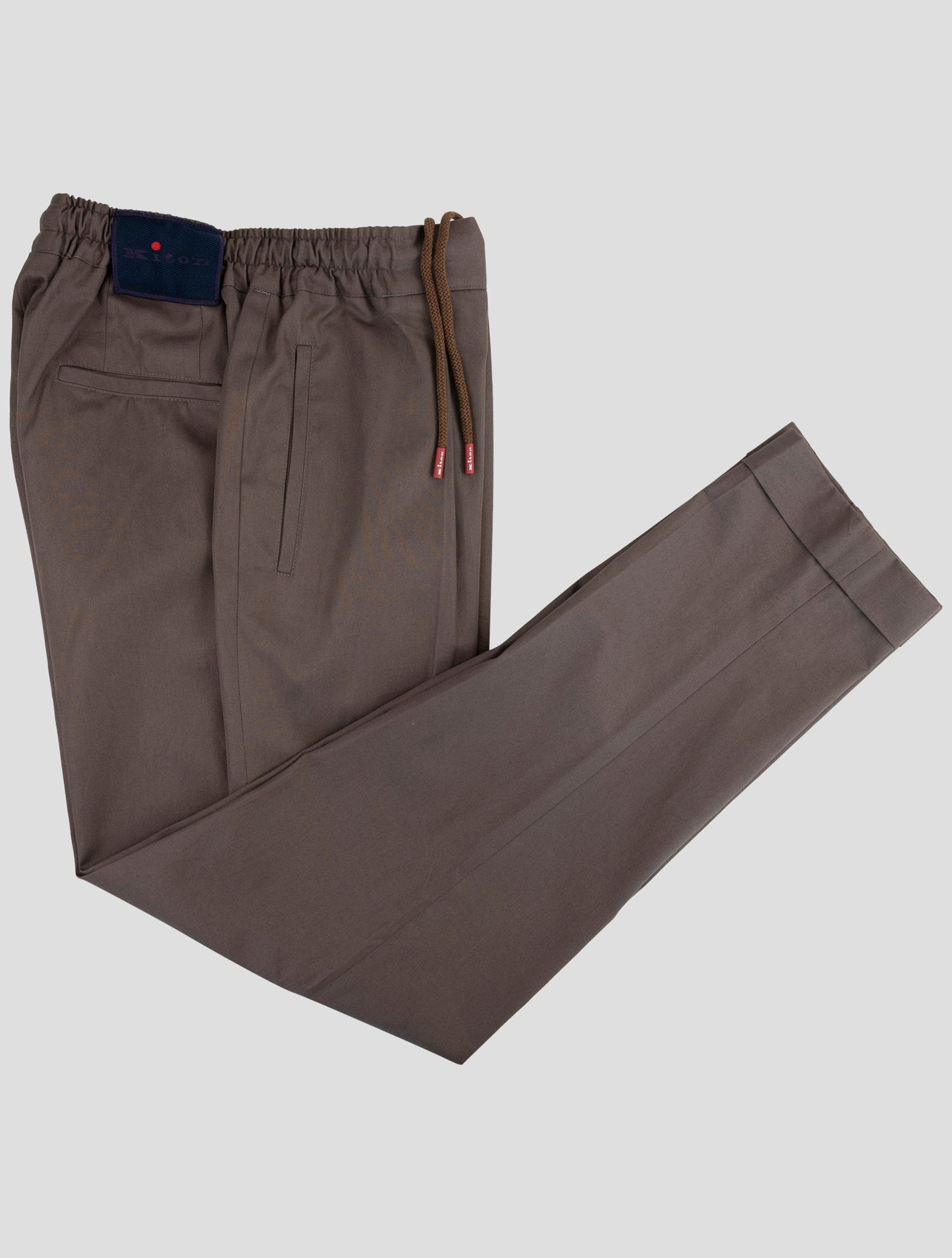 Kiton Brown Cotton Pants