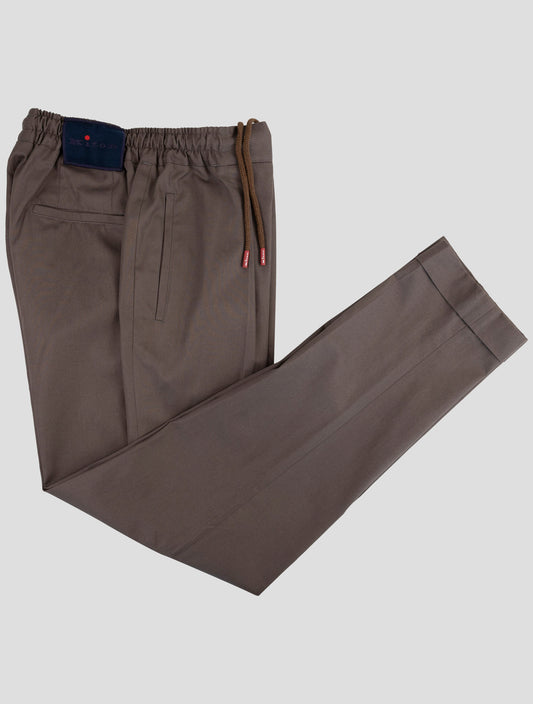 Kiton Brown Cotton Pants