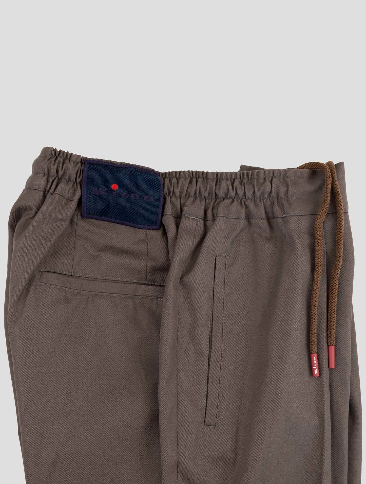 Kiton Brown Cotton Pants