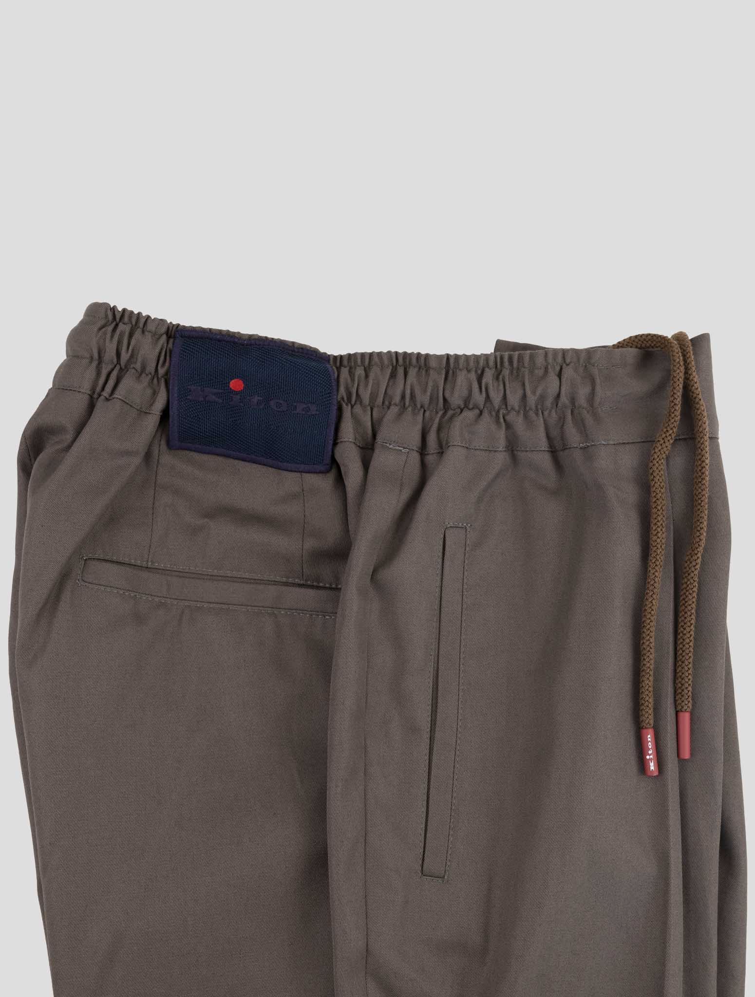 Kiton Brown Cotton Pants
