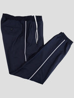 Kiton Blue Fleece Wool Pa Pants