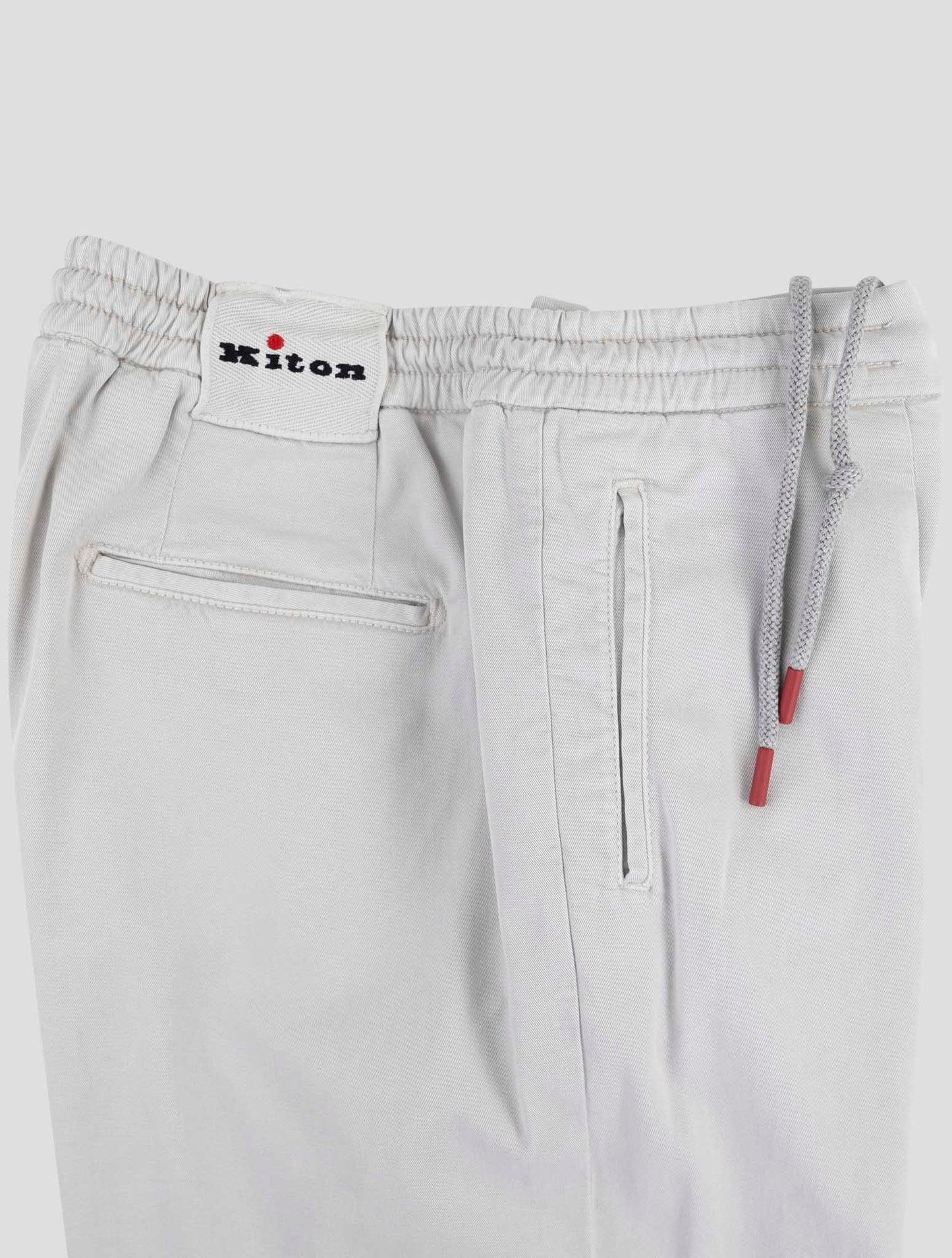 Kiton Gray Lyocell Ea Pants