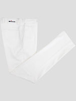 Kiton White Cotton Ea Pants