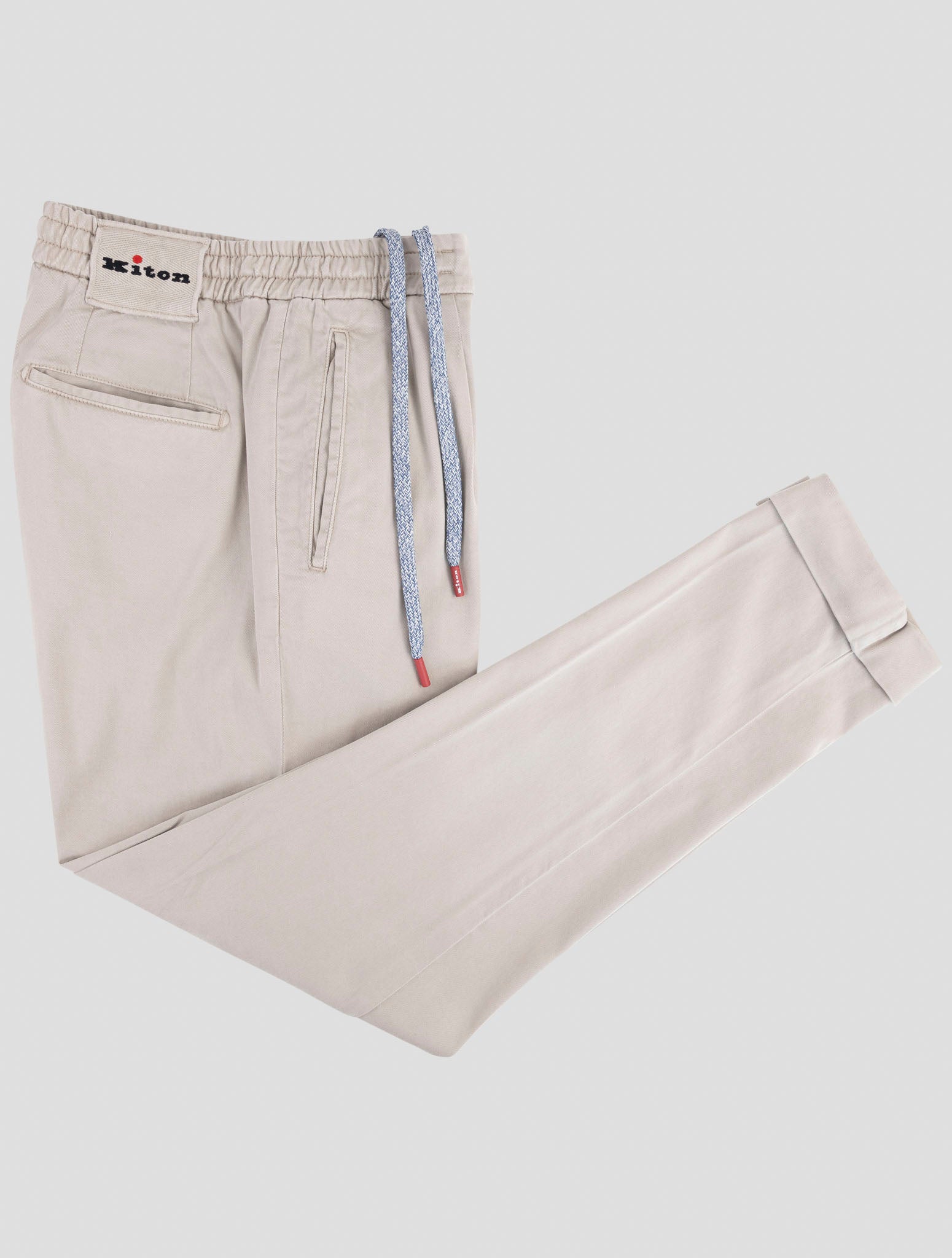 Kiton Beige Lyocell Ea Pants