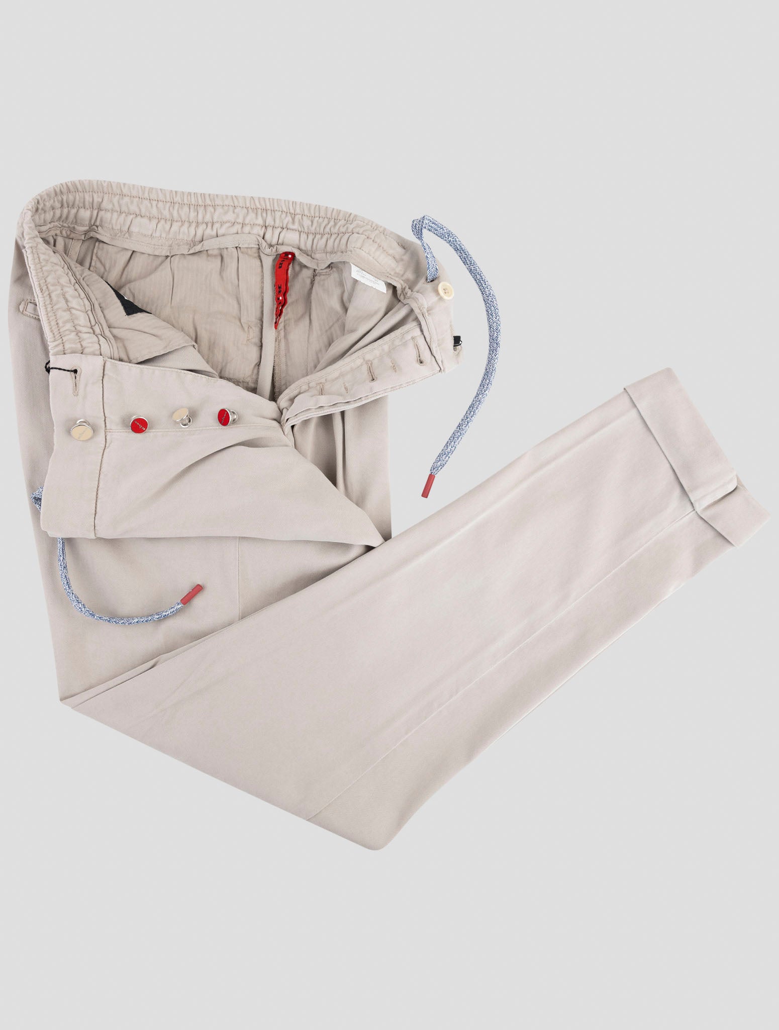 Kiton Beige Lyocell Ea Pants