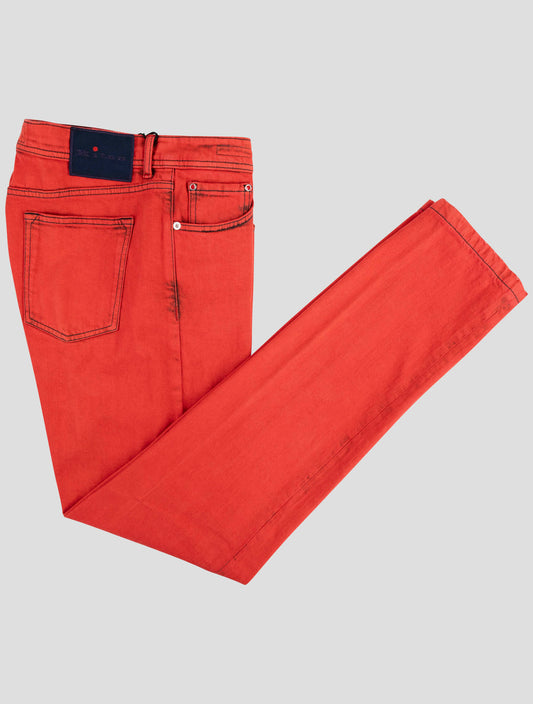 Kiton Red Cotton Ea Limited Edition 29 OF 146 Jeans