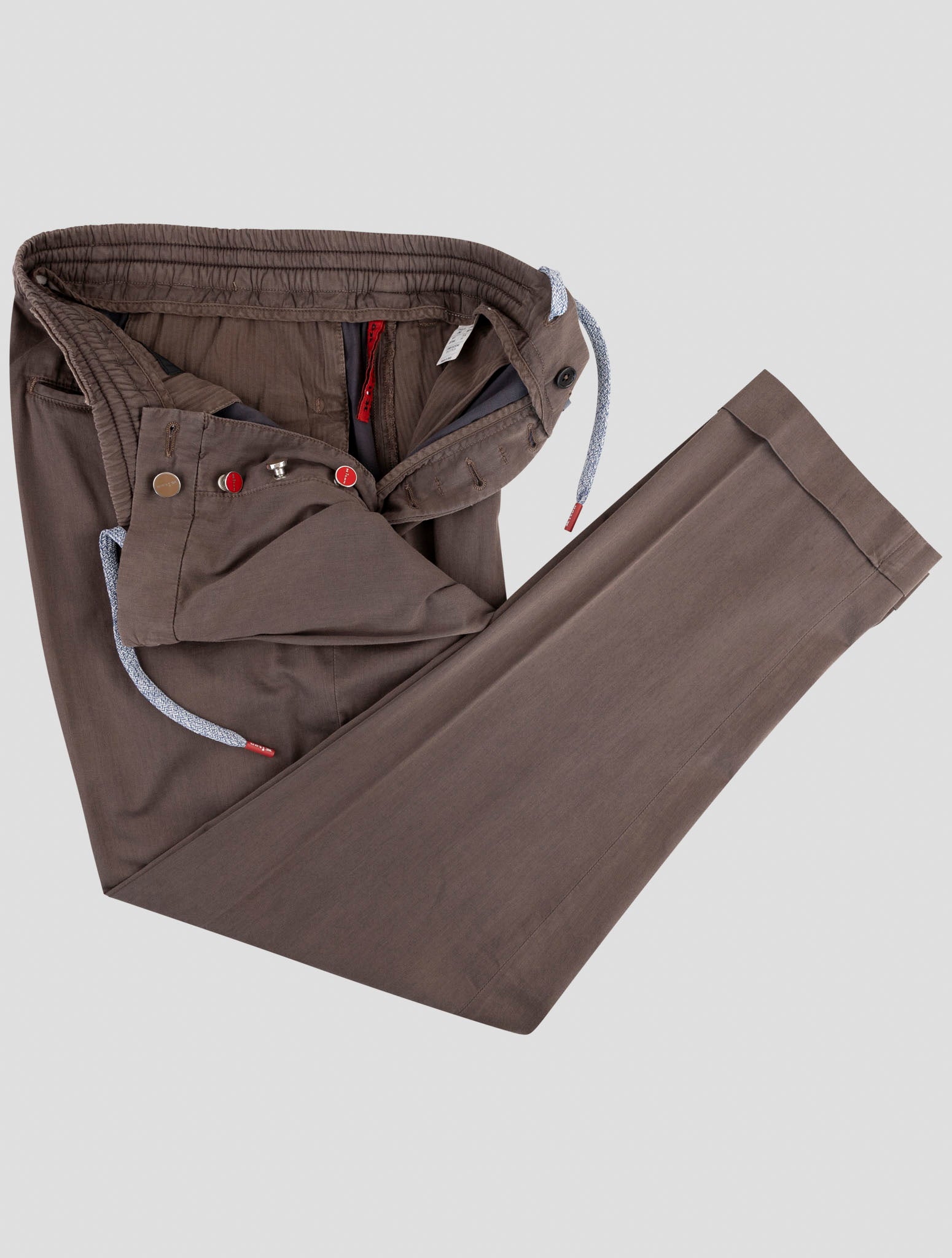 Kiton Brown Cotton Ea Pants