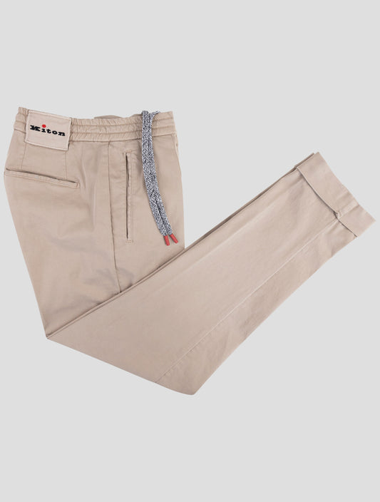 Kiton Brown Cotton Ea Pants