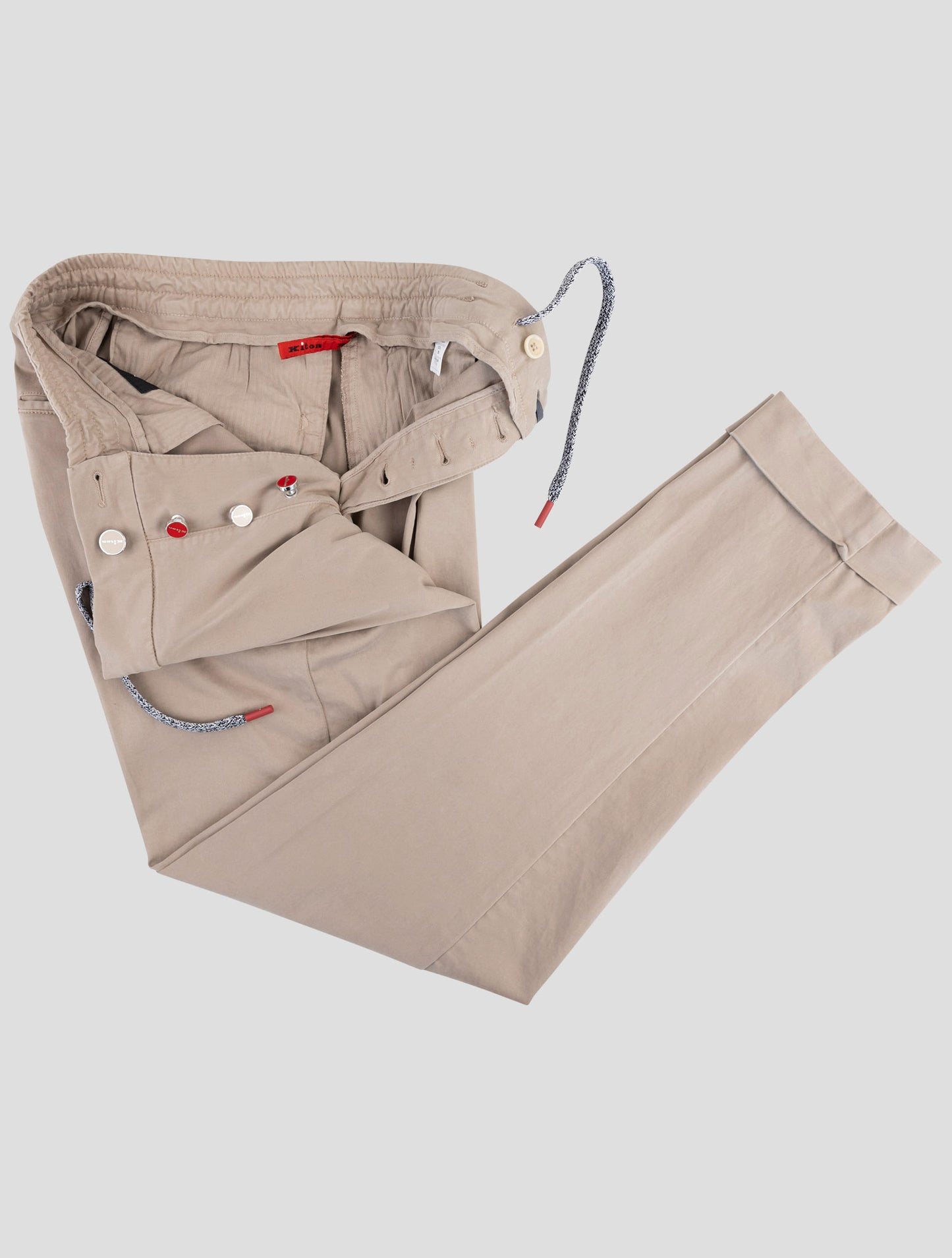 Kiton Brown Cotton Ea Pants