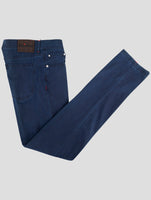 Kiton Blue Cotton Ea Jeans