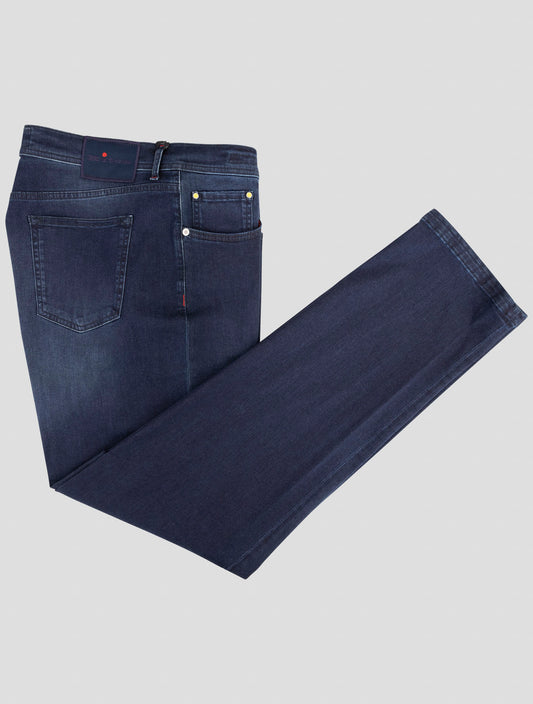 Kiton Blue Cotton Ea Jeans