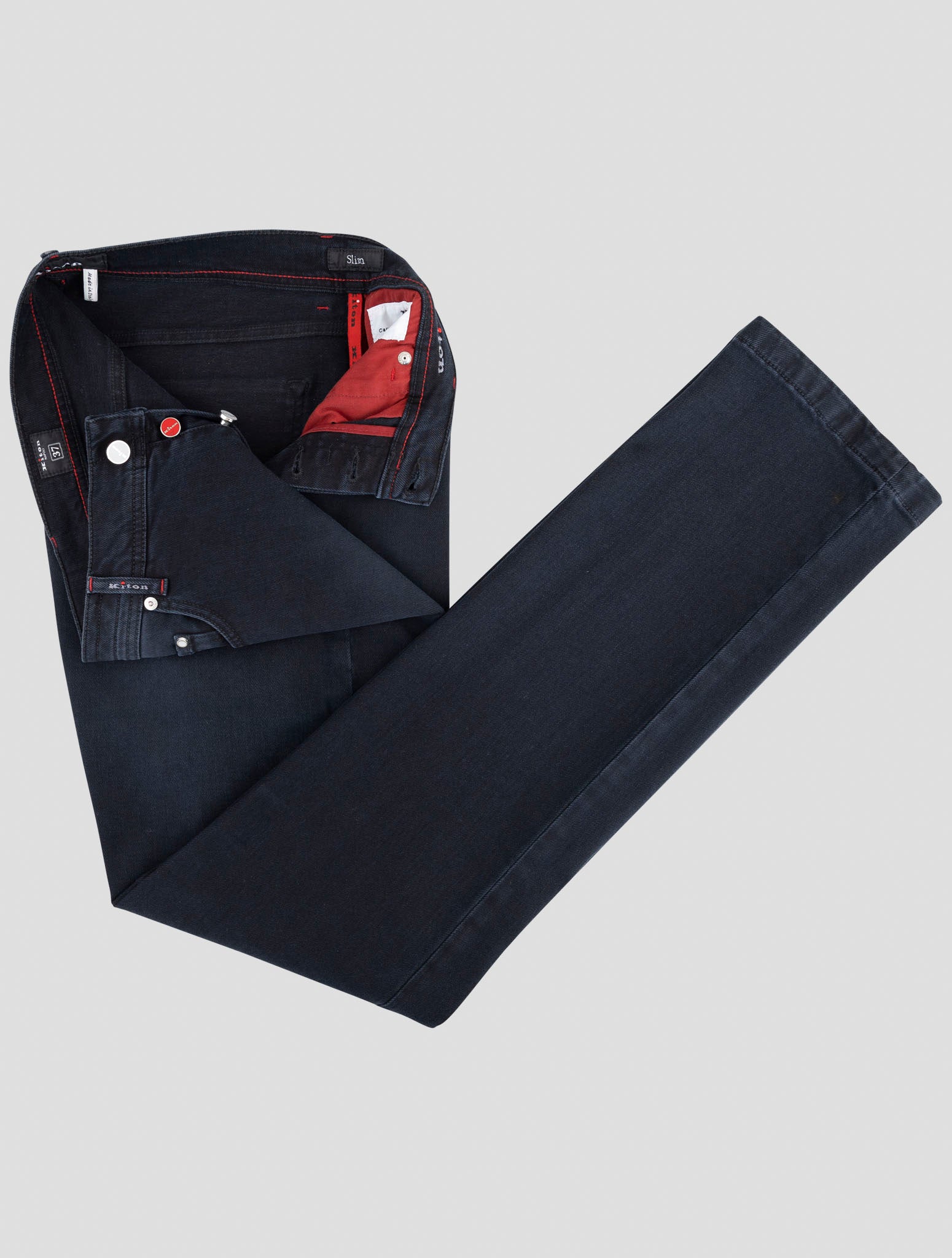 Kiton Blue Cotton Ea Jeans