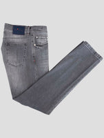 Kiton Gray Cotton Ea Jeans