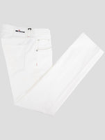 Kiton White Cotton Ea Jeans