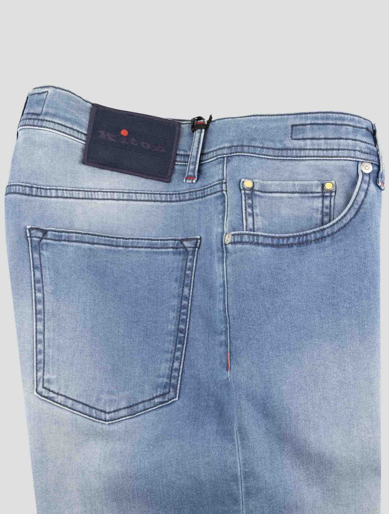 Kiton Blue Cotton Ea Jeans