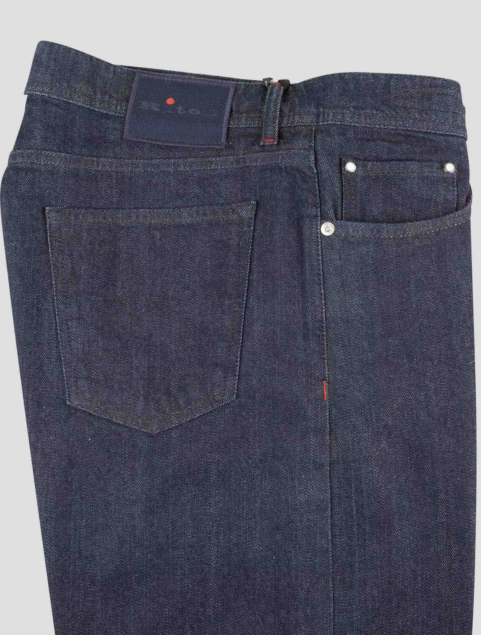 Kiton Blue Cotton Ea Jeans