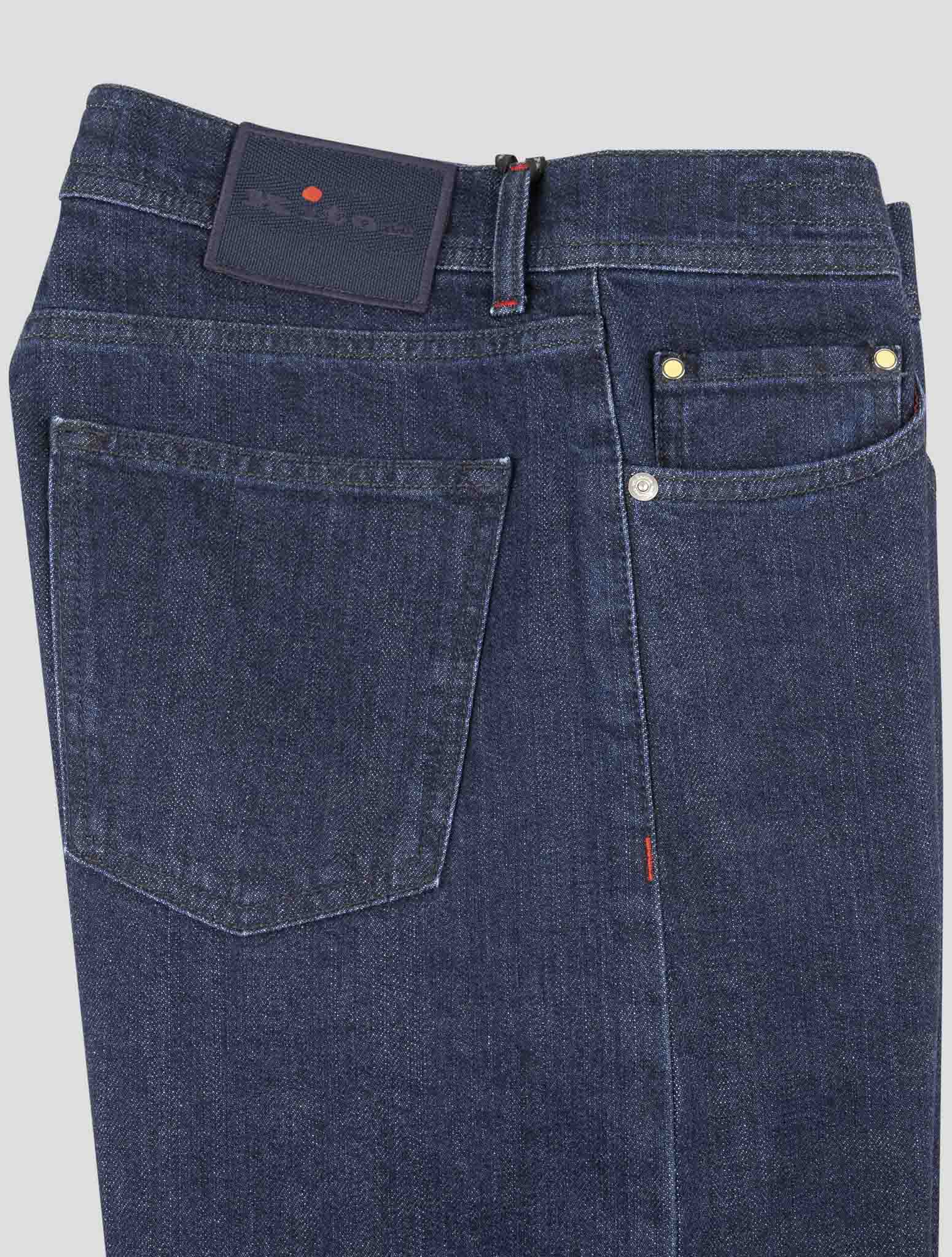Kiton Blue Cotton Ea Jeans