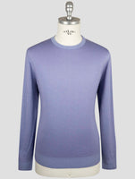 Kiton Light Blue Cashmere Silk Sweater Crewneck