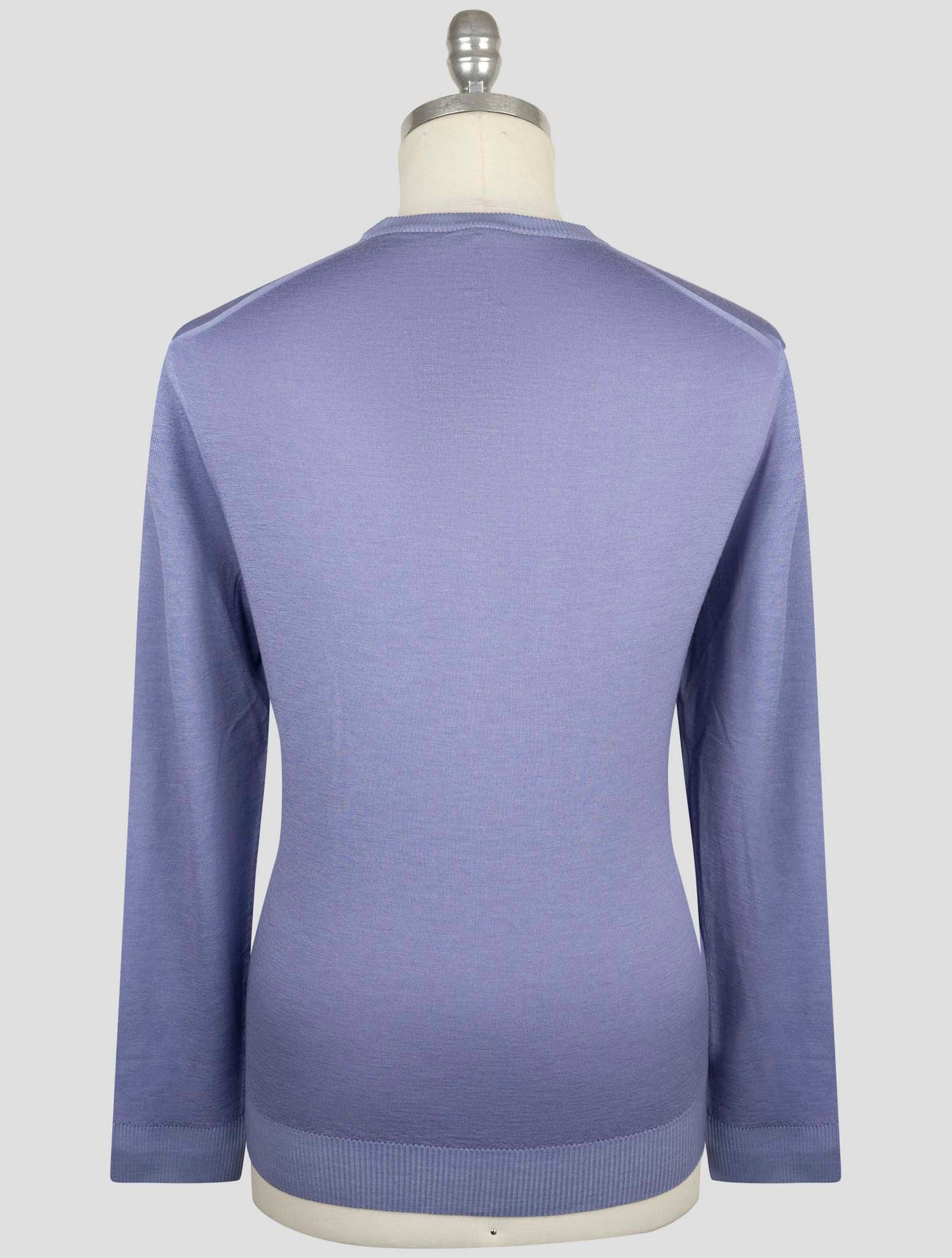 Kiton Light Blue Cashmere Silk Sweater Crewneck