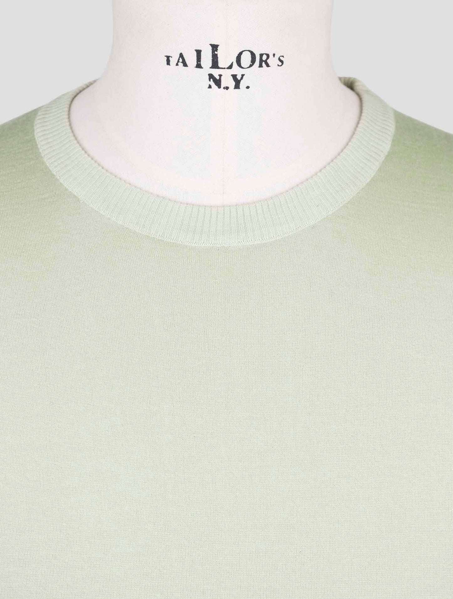Kiton Green Cashmere Silk Sweater Crewneck