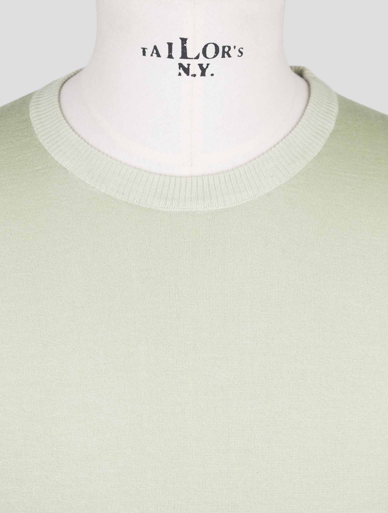 Kiton Green Cashmere Silk Sweater Crewneck
