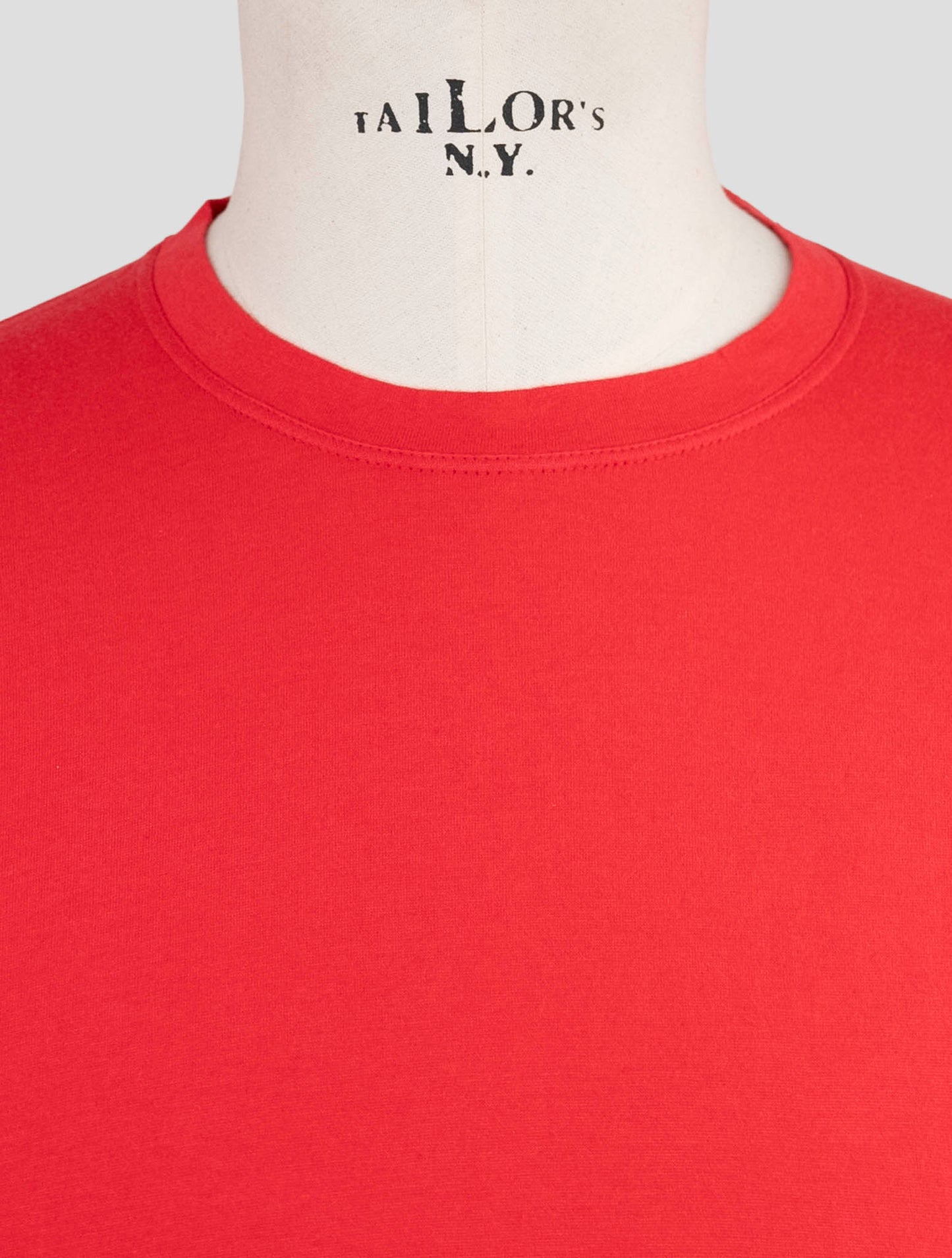 Kiton Red Cotton Cashmere Sweater Crewneck