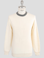 Kiton Beige Cashmere Sweater Crewneck