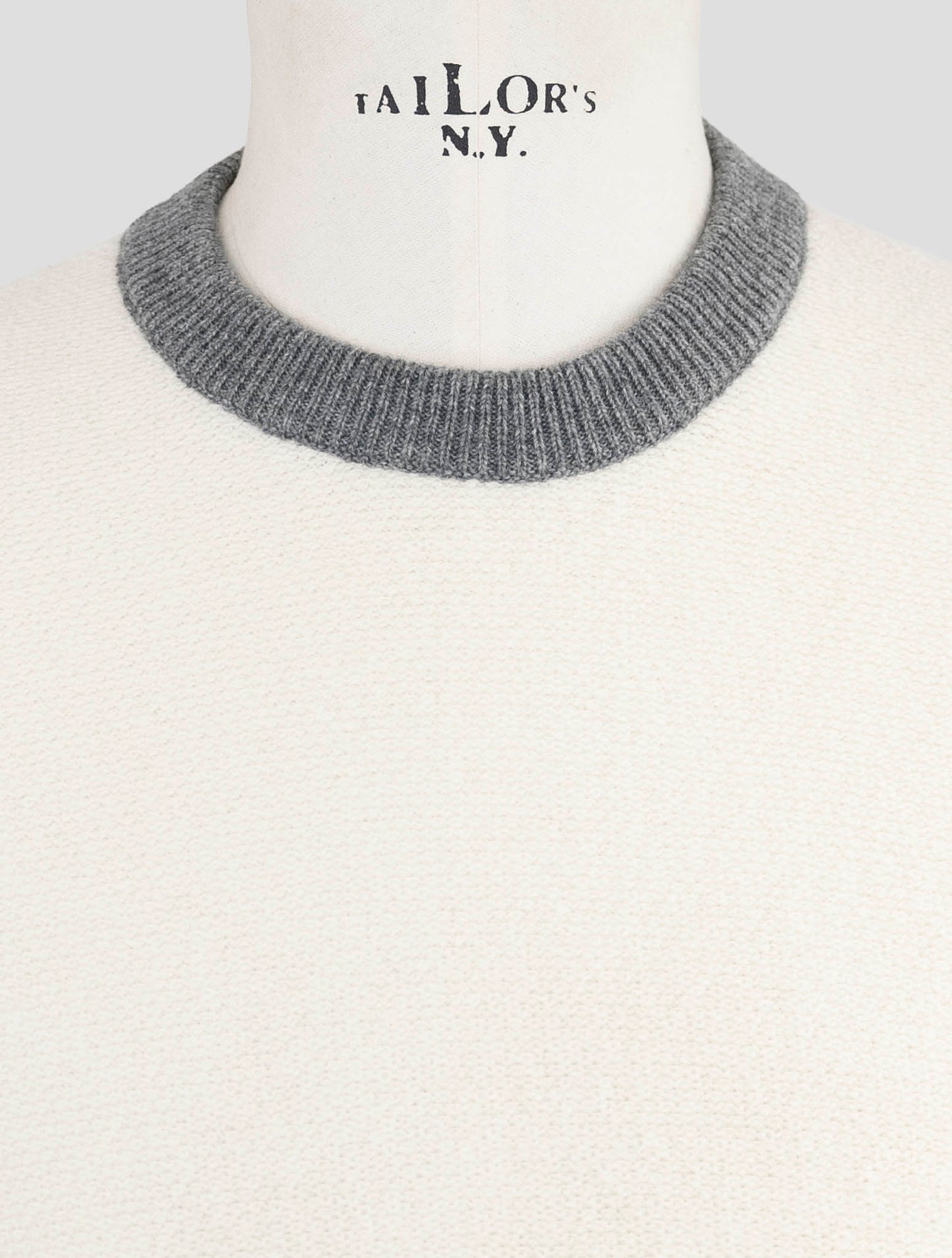 Kiton Beige Cashmere Sweater Crewneck