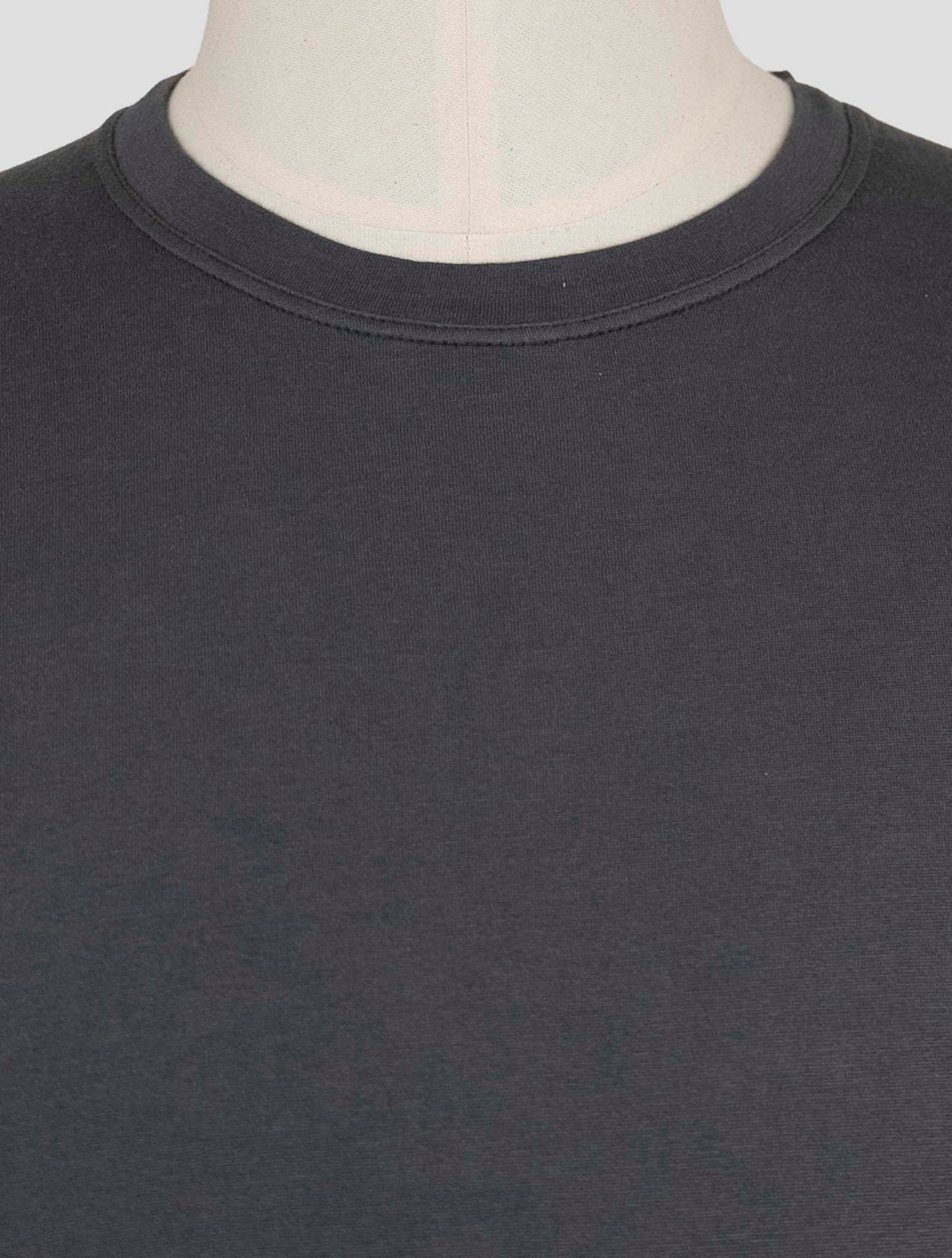 Kiton Gray Cotton Cashmere Sweater Crewneck