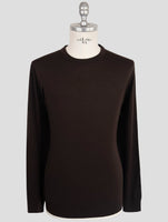 Kiton Blue Wool 14 Micron Sweater Crewneck