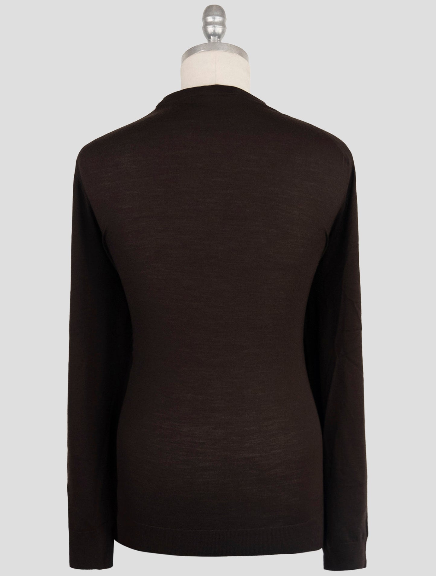 Kiton Blue Wool 14 Micron Sweater Crewneck