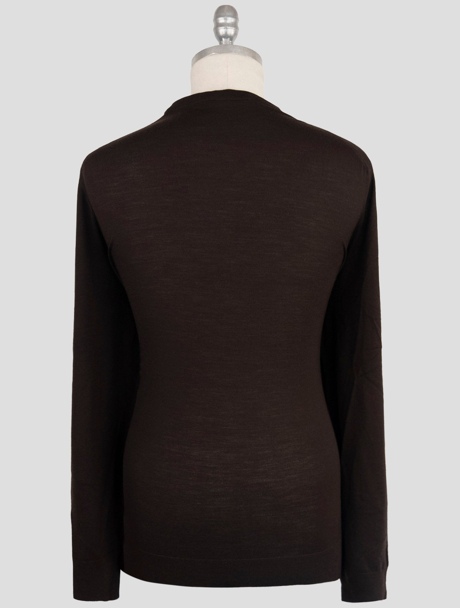 Kiton Blue Wool 14 Micron Sweater Crewneck