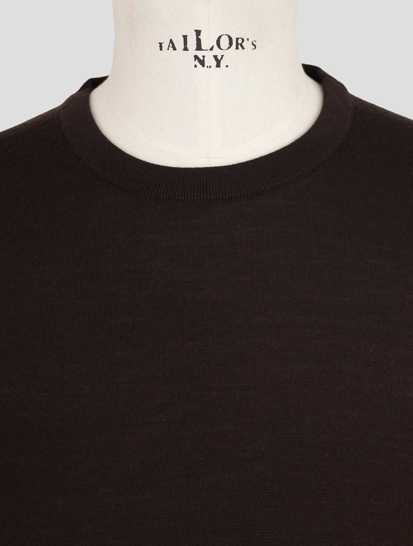 Kiton Blue Wool 14 Micron Sweater Crewneck