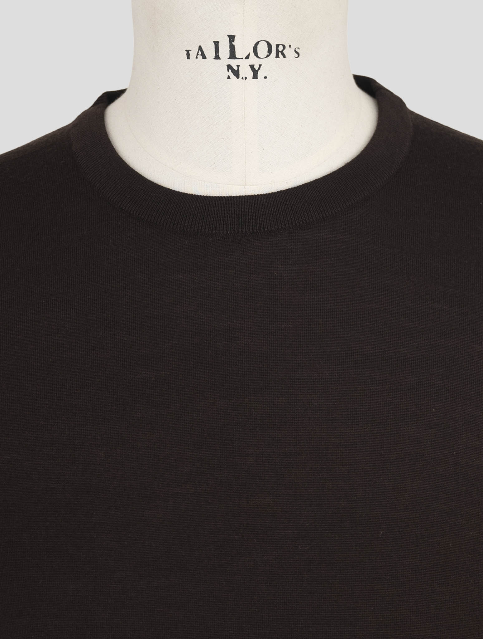 Kiton Blue Wool 14 Micron Sweater Crewneck