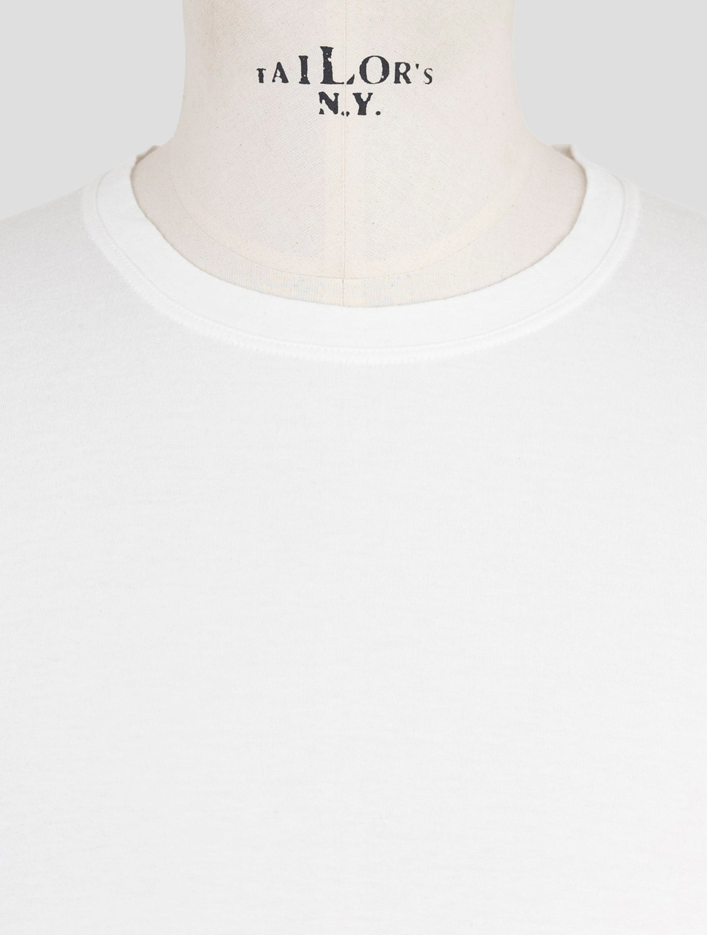 Kiton White Cotton Cashmere Sweater Crewneck