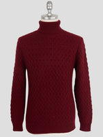 Kiton Burgundy Cashmere Sweater Turtleneck