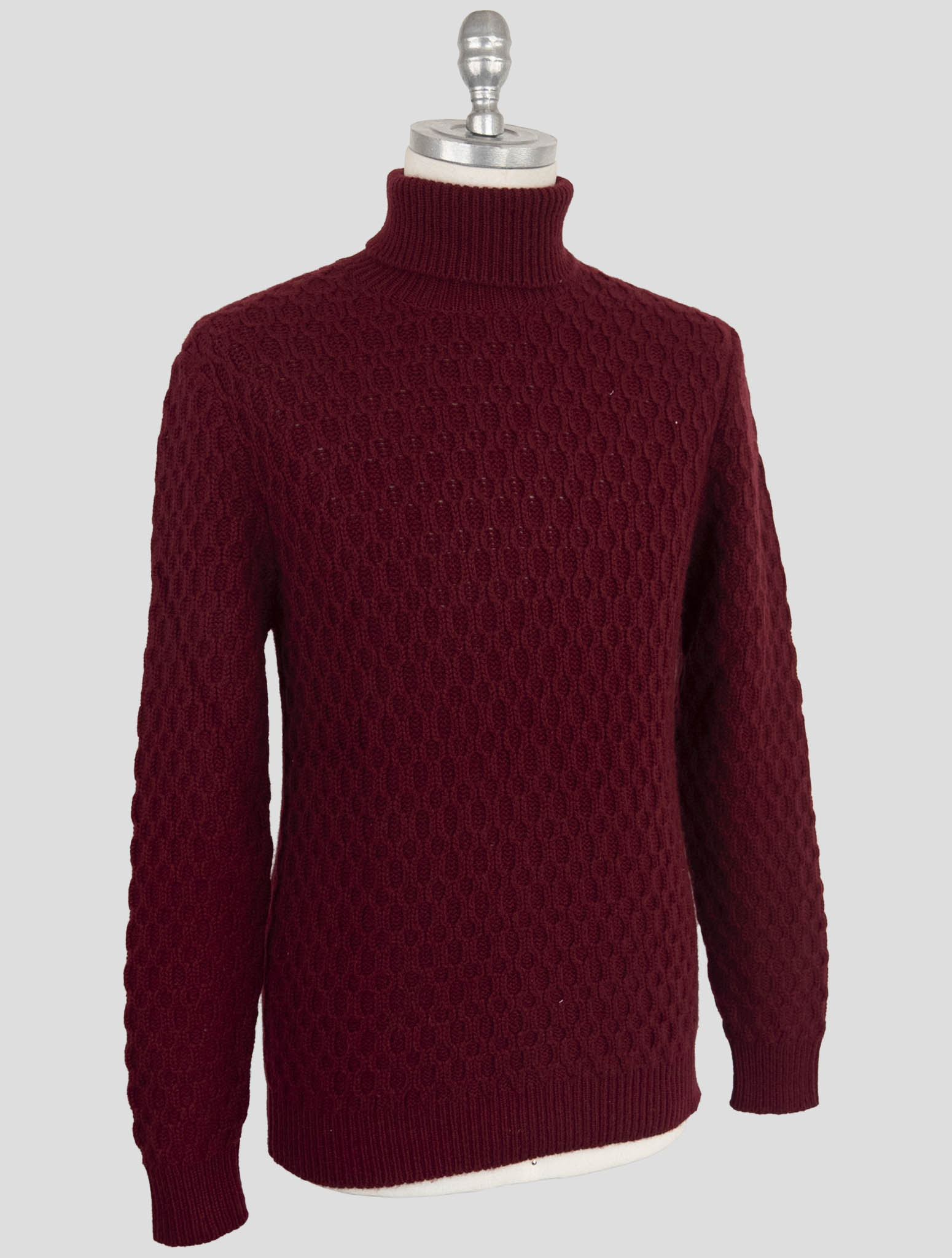 Kiton Burgundy Cashmere Sweater Turtleneck