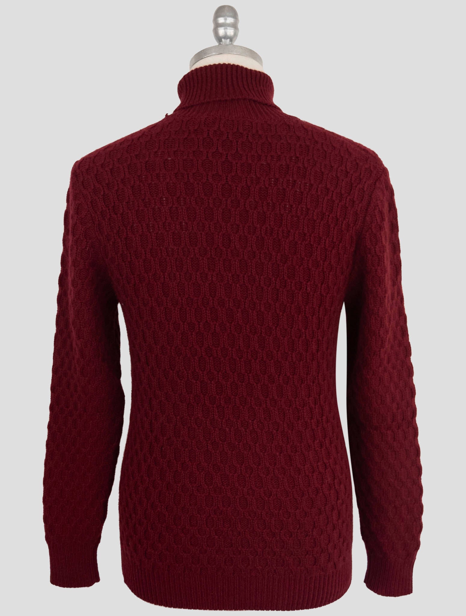Kiton Burgundy Cashmere Sweater Turtleneck