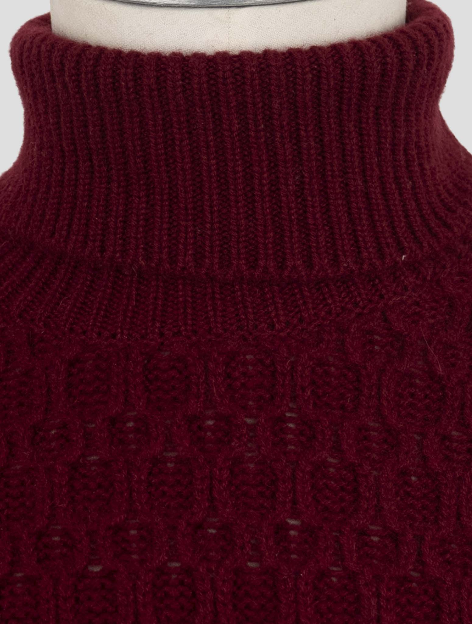 Kiton Burgundy Cashmere Sweater Turtleneck