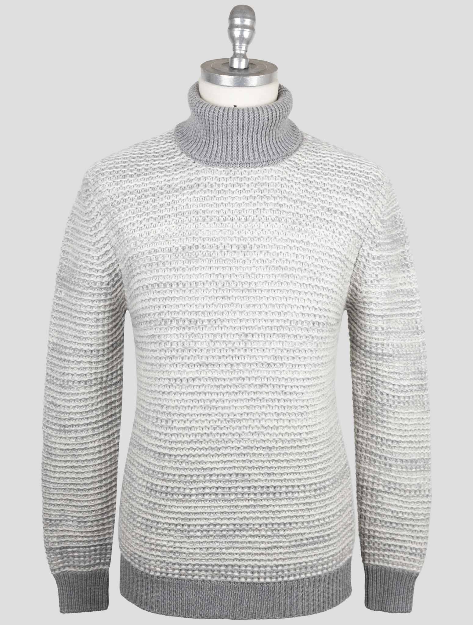 Kiton Gray Cashmere Sweater Turtleneck