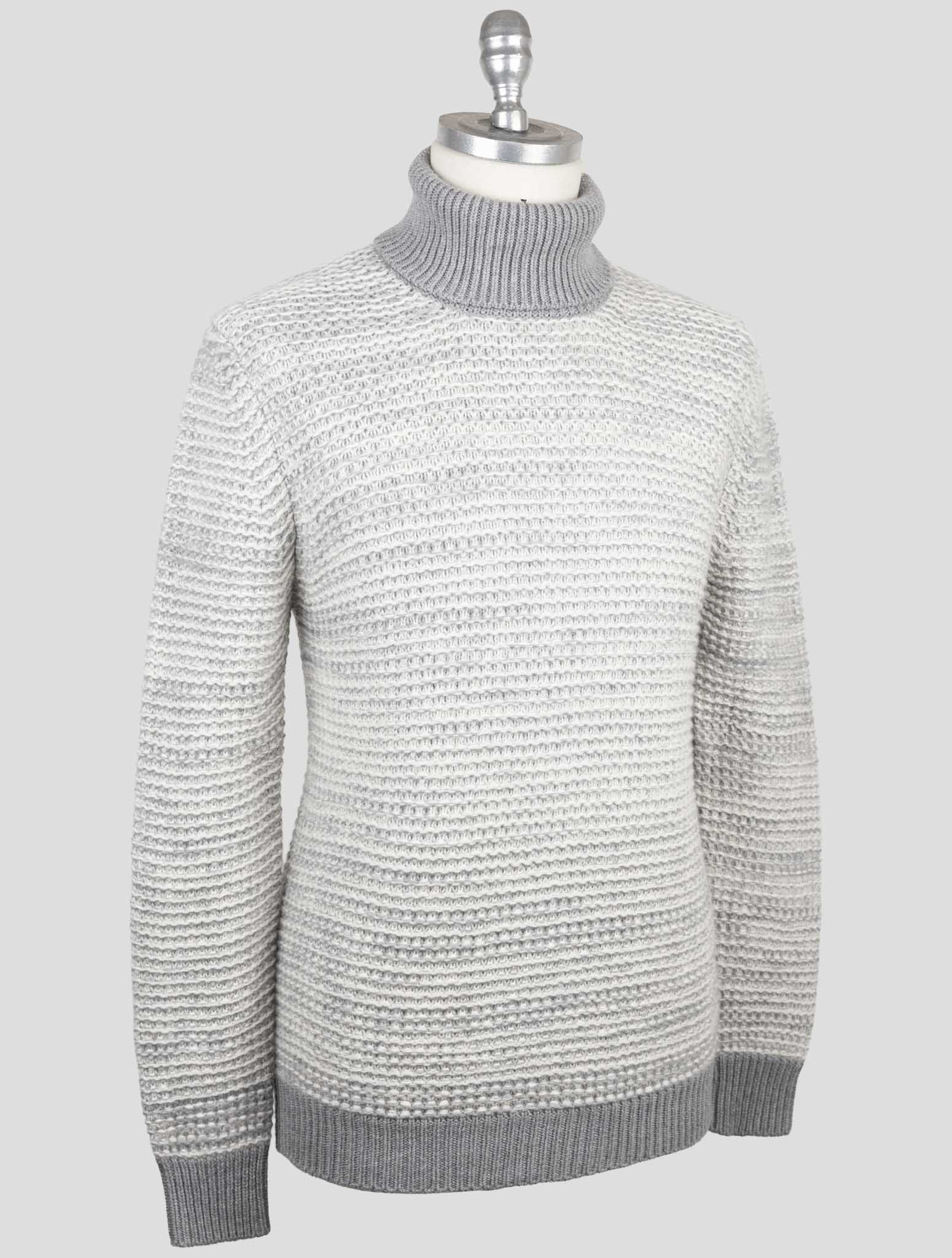 Kiton Gray Cashmere Sweater Turtleneck